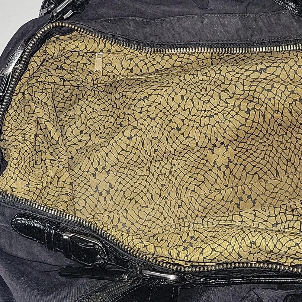 Hobo International Black Nylon /Leather Shoulder Bag